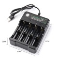 4.2V 18650 Charger Li-ion battery USB independent charging portable electronic 18650 18500 16340 14500 26650 battery charger