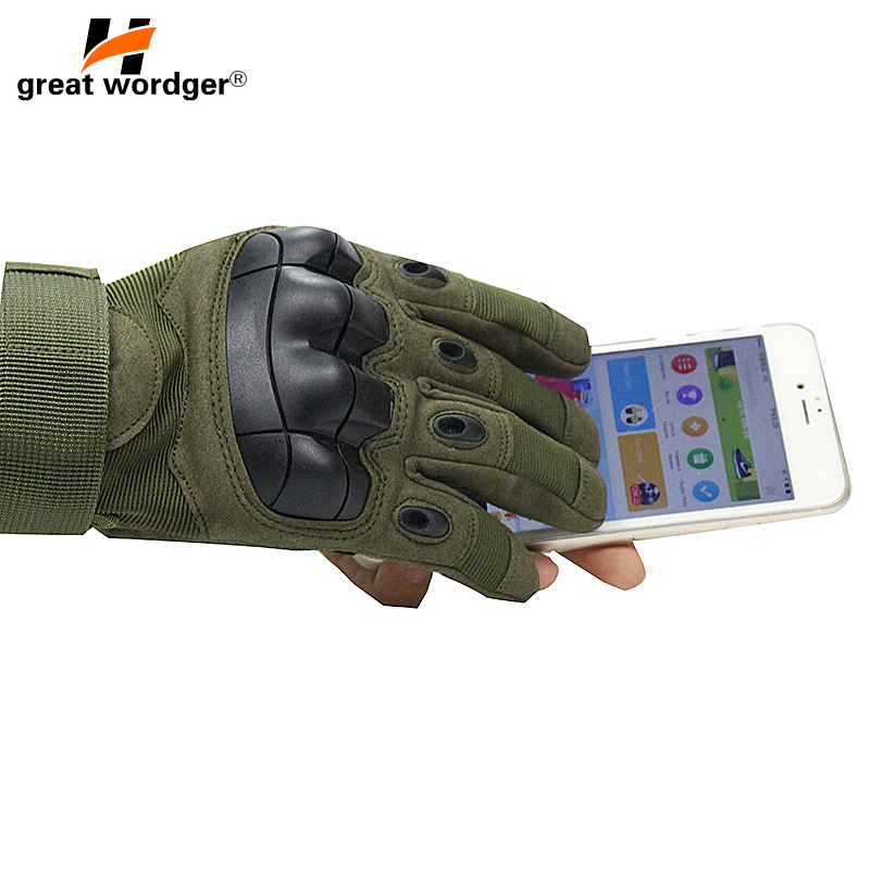 Touch Screen Tactical Gloves Military Army Paintball Shooting Airsoft Combat Anti-Skid Rubber Hiking Full Finger Gloves