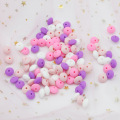 Cute-idea 10Pcs 12mm silicone lentil beads loose abacus teether bracelet necklace chain handmade jewelry chewable teething baby