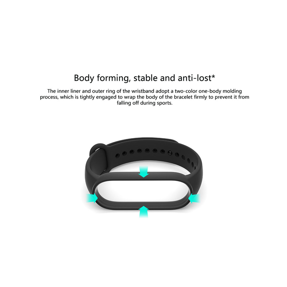 100% Original Xiaomi mi band 5 strap silicone bracelet Mi band5 Yellow Strap wrist XiaoMi Mi Band 5 replacement silicone strap