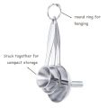 Kitchen Funnels, Stainless Steel Funnel Set, Thick Collapsible Small Medium Large Funnels with Long Handle to Grip(Set of 3, S