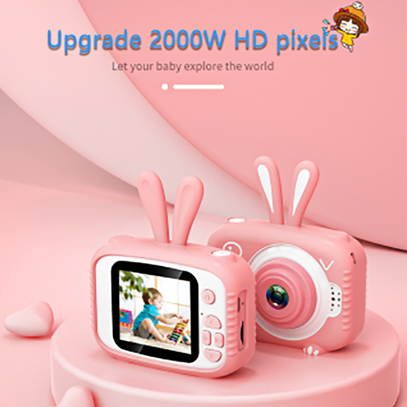 Kid Digital Camera 2.0 Inch Take Picture 1080P HD Double shot Kids Camera Toys Mini Children Cute Video Camera Boys Girls Gif