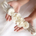 Fashion Wedding Belts Flower Satin Dress Belt Bridal Ribbon Sash Accessories for Party Bridesmaid Girdle