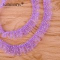Lucia Crafts 1Yard Lace Trim Printed Organza Grosgrain Satin Ribbons Tape DIY Bow Craft Sewing Garment Wedding Decoration P0616
