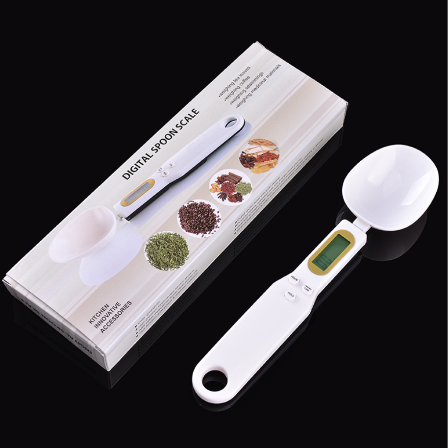 Portable 500g/0.1g Precise Digital Kitchen Measuring Spoons Electronic Spoon Weight Volumn Food LCD Display Food Scale