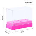 7/10Holes Nail Grinding Head Display Case Manicure Storage Container Box Nail Drill Head Bits Organizer Box Holder For Electric