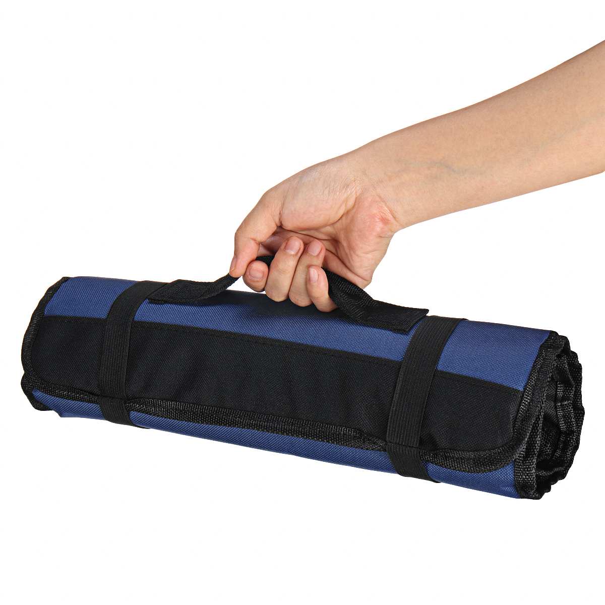 Chef Knife Bag Roll Bag Carry Case Kitchen Cooking Portable Storage Bag with 22 Poc kets Black/Green/Blue Durable