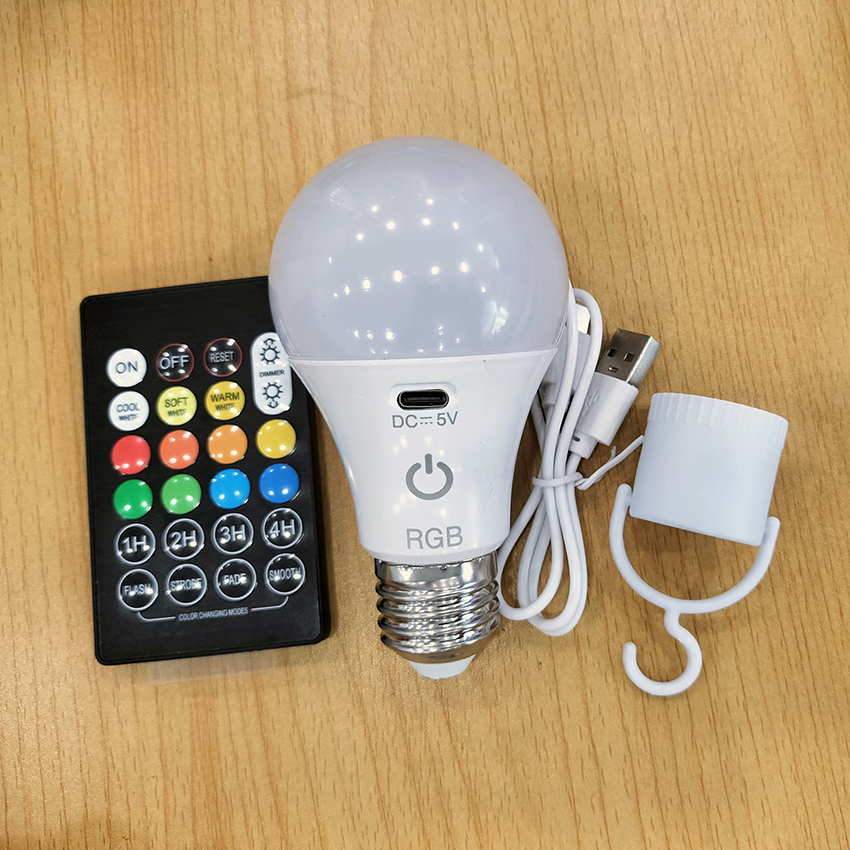 RGBW rechargeable LED light bulbs (14)