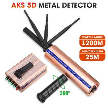 High Exactness AKS 3D Metal Detector 1200m Long Range Diamond Gold Silver Copper Underground Metal Detector Metal Finder