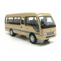 High quality 1:32 Alloy Coaster Pull Back Car Model High imitation Sightseeing Bus With Sound and Flash Toy Vehicle V009