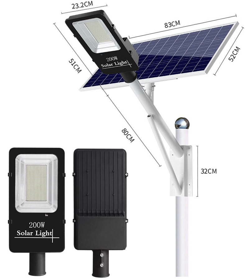 200w Project Solar Led Street Light