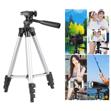 Photography Camera Tripod Adjustable Height Three Section 1/4