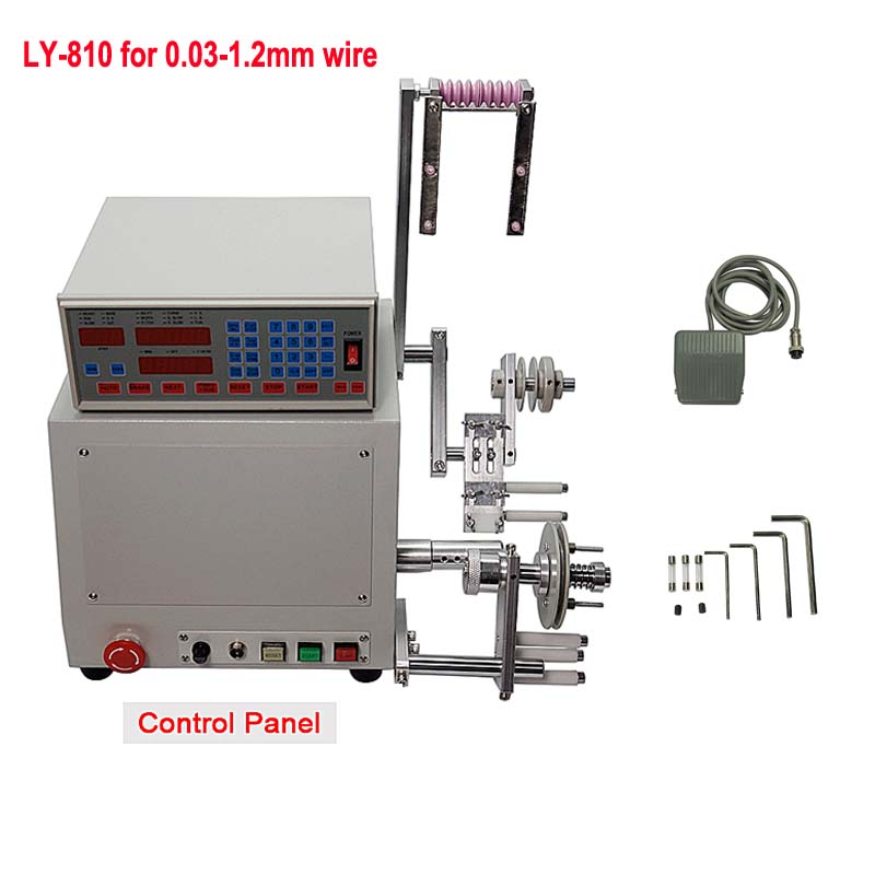 LY 810 New Computer C Automatic Coil Winder Winding Machine for 0.03-1.2mm wire