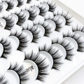 QUXINHAO 30Pairs Mink Eyelashes Handmade 6D Mink Lashes Full Strip Lashes Soft Curl False Eyelashes Makeup Tool