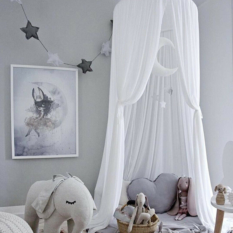 Children's Tent Chiffon Mosquito Net Summer Dome Bed Curtain for 0-9Y Baby Cot Canopy Home Decoration Cute Princess Room Netting