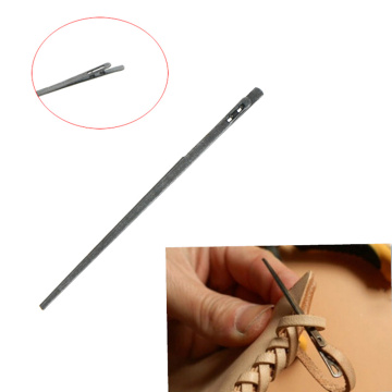 New DIY leather stitch craft tool leather knitting needle double hole leather rope lace needle Hand stitch needle