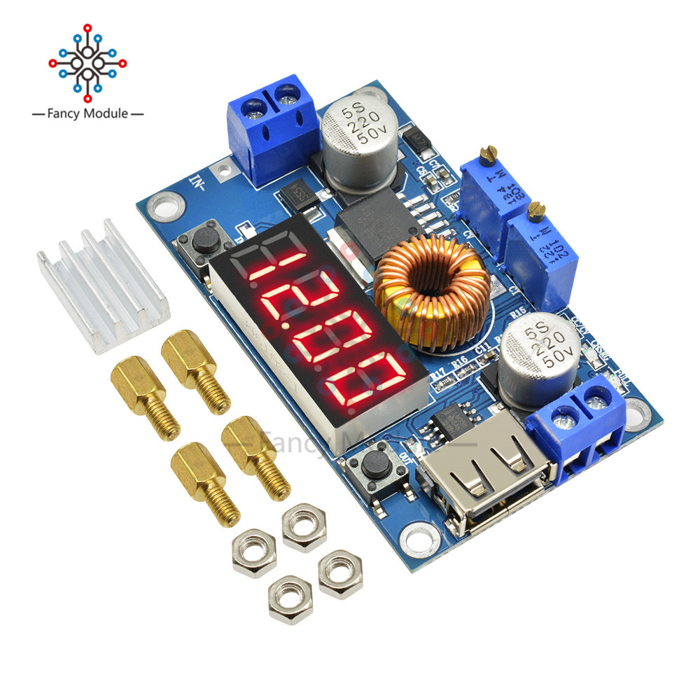 Step Down Buck Converter XL4016 Adjustable 5A CC/CV Power Step-down Charge Module LED Driver Power Supply Module