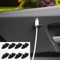 8pcs Car Wire Cable Holder Tie Clip Organizer Charger Line Clamp Cable Tidying Car Styling Self-adhesive Interior Accessories