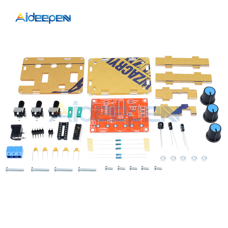 1Hz -1MHz XR2206 Function Signal Generator DIY Kit Sine/Triangle/Square Output Signal Generator Adjustable Frequency Amplitude