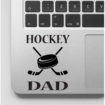 Two Golf Clubs Hockey Dad Decal, Hockey Dad Sticker, For Laptop Computer Home Sign Detachable Art Vinyl Mural GA153