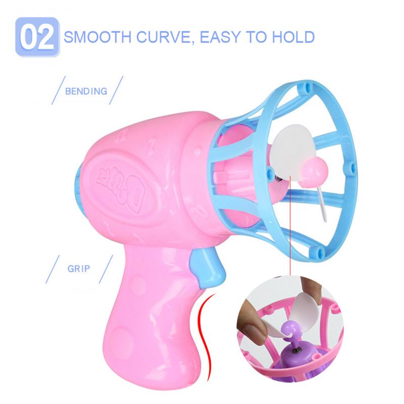 2020 Summer Funny Bubble Blower Machine Bubble Maker Gun With Mini Fan Kids Outdoor Bath Kids Bubble Maker Toys For Kids