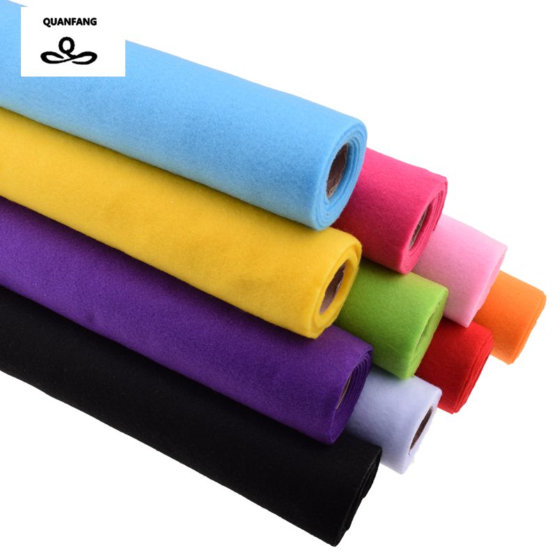 Non Woven New Felt Fabric 2mm Thickness Polyester Soft Felt Of Home Decoration Pattern Bundle For Sewing Dolls Crafts 45x90cm