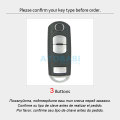 Real Leather Car Key Case For Mazda 3 CX3 CX5 CX7 CX9 Speed 3 Smart Remote Control Fob Protector Cover Keychain Bag Accessories