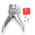 100sets / 5mm Eyelets+ installation tool Leverage pliers Metal stomatal Rivets Button mold Portable button mounting pliers