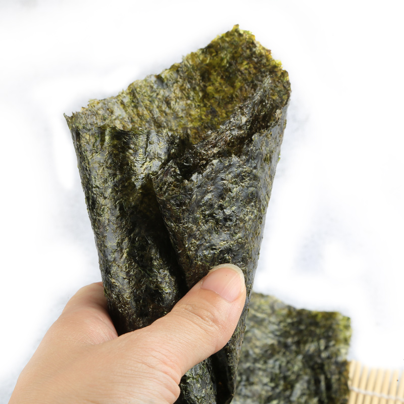 Sushi Nori Seaweed High Quality Bulk Green Algues Extra Large Sheets Factory Wholesale Top Selling Nori Sushi Stay Intact Longer