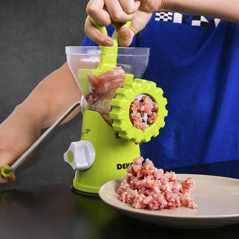 DEKO Manual Meat Grinder Multifunctional Fruit Chopper Vegetable Mincer Sausage Maker Household Kitchen Tools