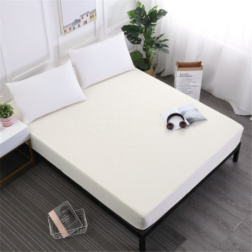 Waterproof Mattress Cover Solid Soft Fitted Sheet with Elastic Band High Quality Mattress Protector Cover Air-Permeable