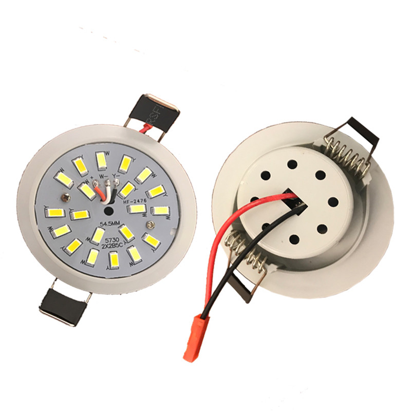 LED Downlight Lamp 5W 220V Integrated Light Cup LED Ampoule SpotLight Double Round Ceiling Recessed Umbrella LED Corn Bulb