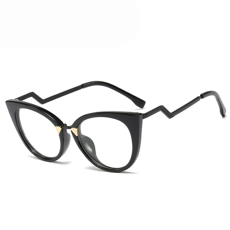 ROYAL GIRL Vintage Cat Eye Eyeglasses Women Men Brand Designer Metal Frame Eyewear Female Clear Lens Unisex Oculos ss236