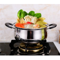 Stainless Steel pot Double Bottom Soup Pot Nonmagnetic Cooking Multi purpose Cookware Non stick Pan induction cooker used pot
