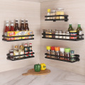 Kitchen Punch-free Wall-mounted Hanger Multi-purpose Spice Holder Condiment Storage Rack