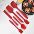 6pcs Cooking Tools Set Non-stick Cooking Spoon Spatula Ladle Egg Beaters Silicone Kitchen Tools Set fornuis beschermer QE