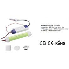 LED emergency battery pack for LED fixture