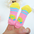 Fashion Cartoon Cute Pet Socks Soft Comfortable Cotton Knits Socks Shoes Anti-slip Socks for Dogs Thick Warm Boot Socks S/ M /L