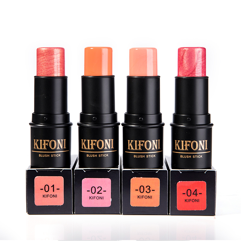 KIFONI Face Makeup Shimmer Blush Stick Highlighter Bronzer Contour Cream Cheek Blusher Cosmetics Brighten Make Up