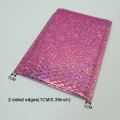 10PCS Holographic Foil Bubble Mailer Makeup Gift Bags Glamour Colorful Packaging Bubble Mailer Padded Shipping Mailing Envelope