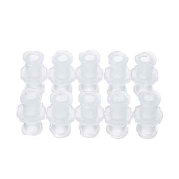 10pcs/set Transparent Polypropylene Female to Female Coupler Luer Syringe Connector For Pneumatic Parts