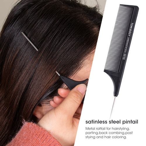 Professional Carbon Parting Long Tail Comb For Braids Supplier, Supply Various Professional Carbon Parting Long Tail Comb For Braids of High Quality