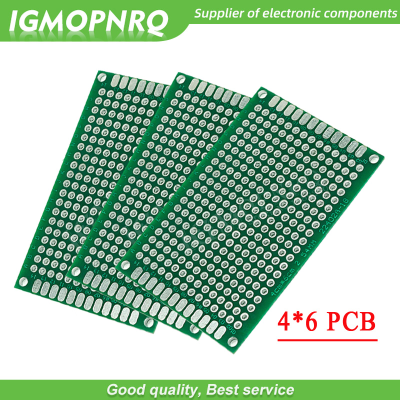 10pcs 4x6cm 4*6 Double Side Prototype 4x6 PCB diy Universal Printed Circuit Board