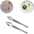 Stainless steel chef pencil sauce painting spoon cuisine restaurant western food baking dessert decoration sharp Kitchen tool