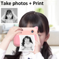 Children Camera Instant Print Camera For Kids Camera 1080P HD Digital Camera with Photo Paper Child Toy Camera For Birthday Gift