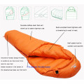 Very Warm White Goose down filled Adult Mummy style Sleeping bag Fit for Winter Thermal 4 kinds of thickness Camping Travel