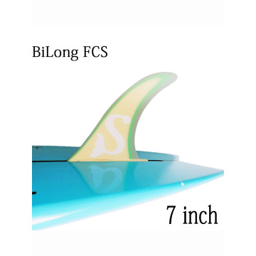 BiLong FCS Surfboard Fins 7 inch Fiberglass Paddle Board Fin Longboard Fin Sup Board Center Fin Inflated Board surfing