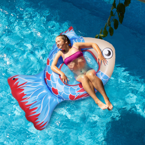 Custom inflatable air bed fish shaped floating bed for Sale, Offer Custom inflatable air bed fish shaped floating bed