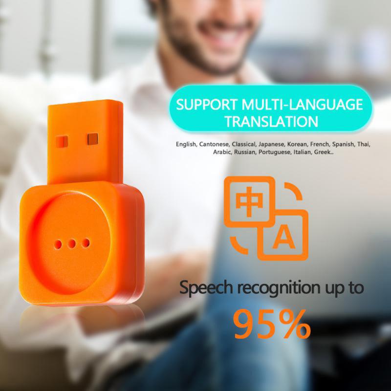 Smart Voice Multi-function Voice Microphone USB Intelligent Voice Control Language Translator For Computer Stage Conference