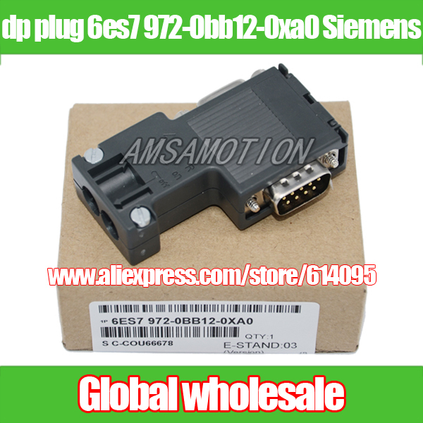 1pcs dp plug 6es7 972-0bb12-0xa0 for Siemens / profibus bus connector / 90 degrees programming port Electronic Data Systems